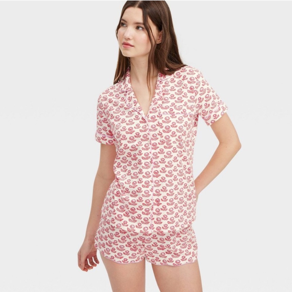 Roller Rabbit Pink Floral Women's Pajama Set